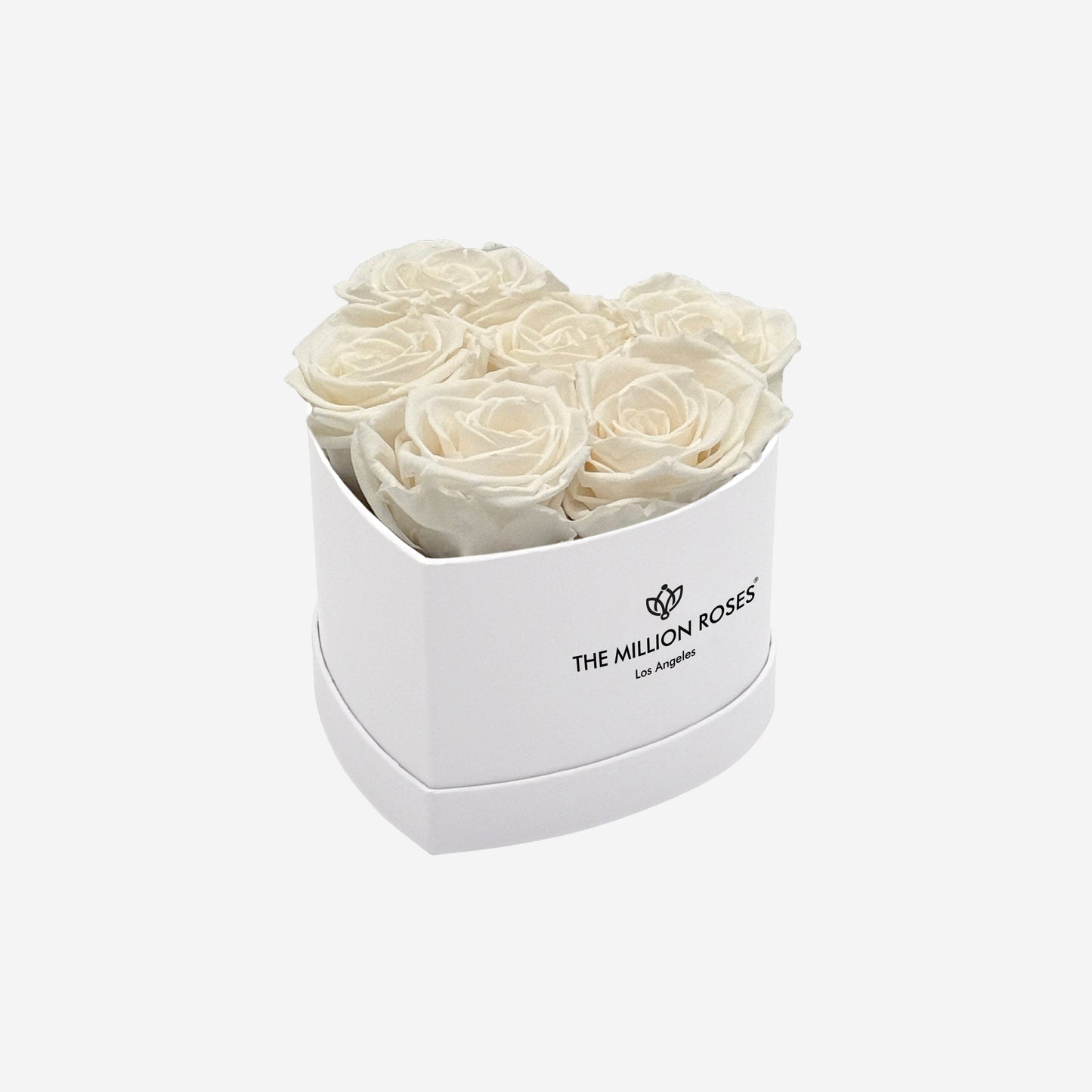 Baby Heart White Box | White Roses