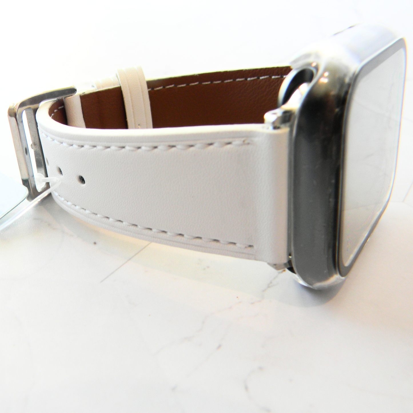Leather Watch Bands Made for with Apple Watch - Solid Color Bands