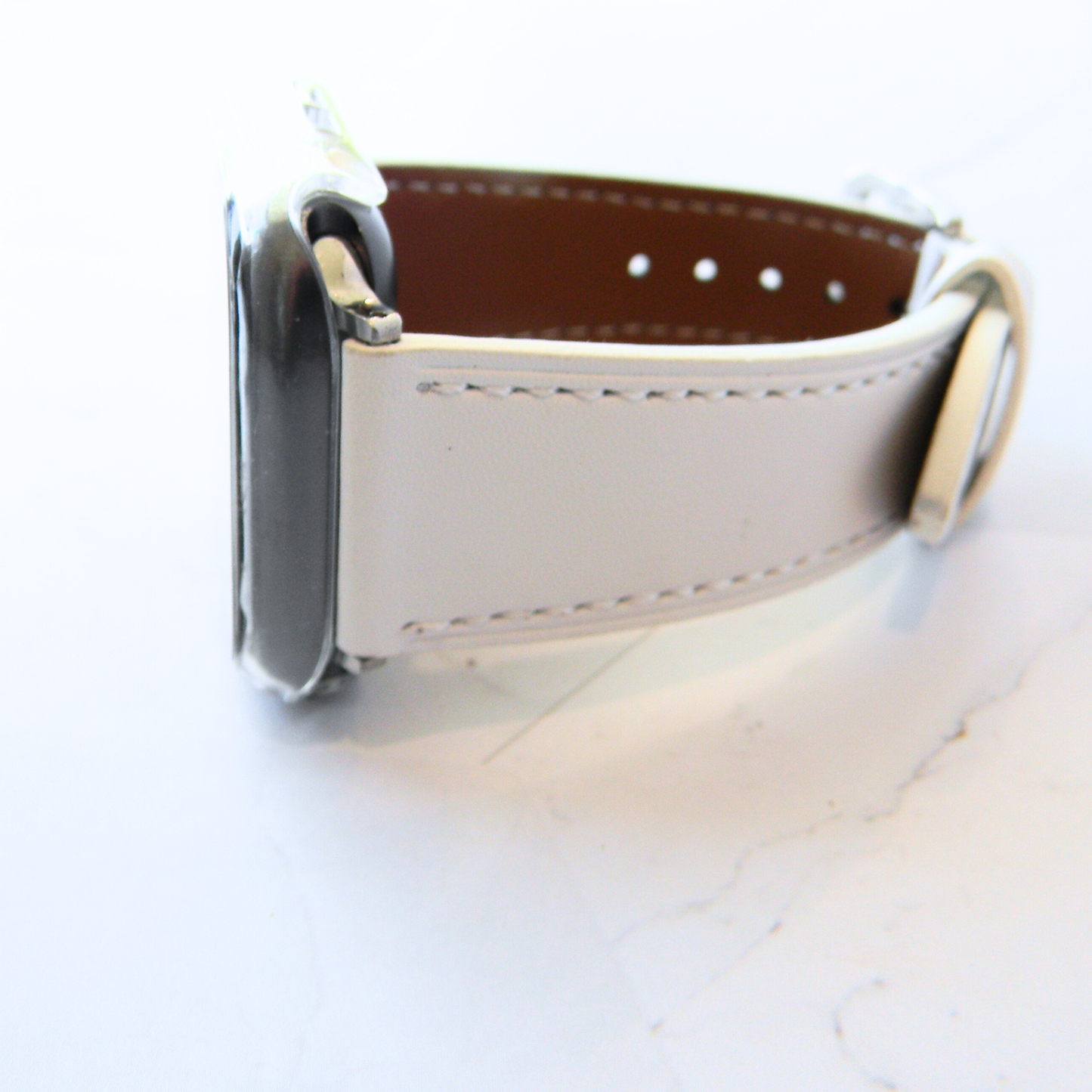 Leather Watch Bands Made for with Apple Watch - Solid Color Bands
