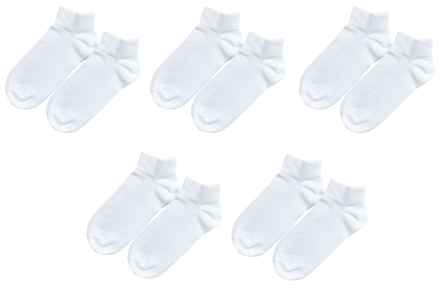 tittimitti® 98% ORGANIC COTTON Kid's Ankle Socks (5-pack). Ages 5 Through 12.