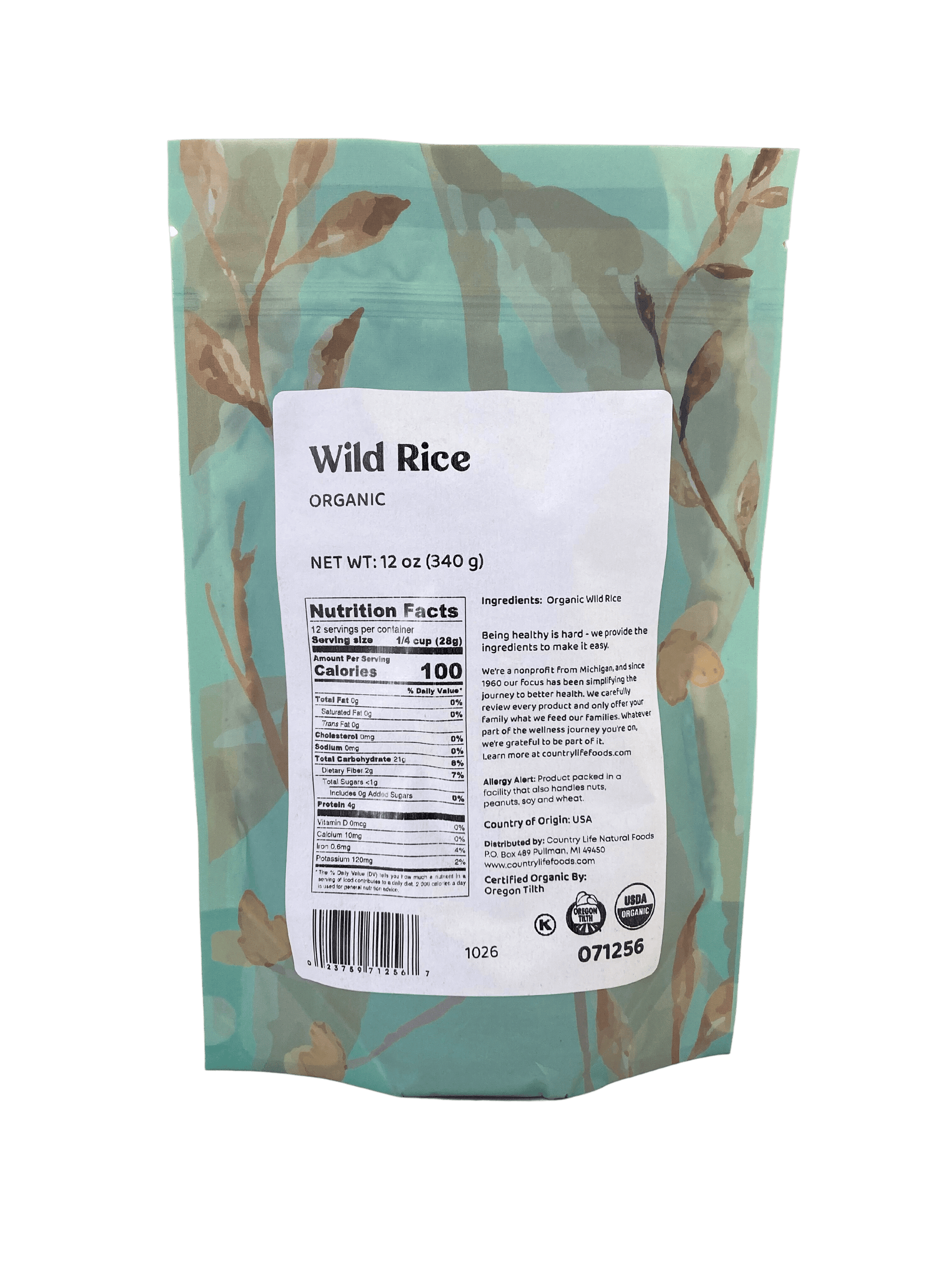 Wild Rice, Organic - Concordia Style Boutique