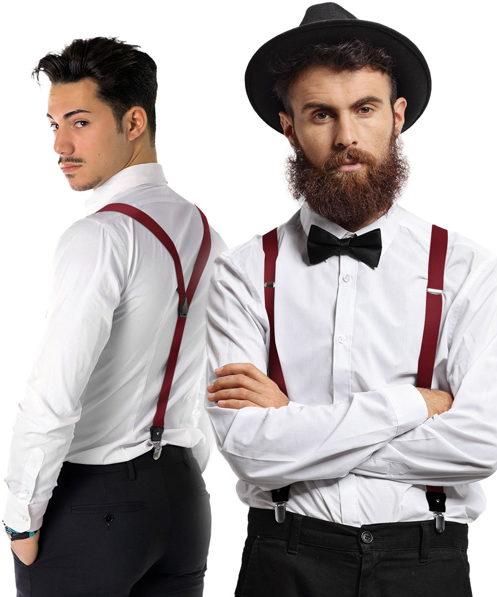 Vittorio Farina Men's Convertible Suspender in Gift Box: 70% Polyester & 30% Elastomer - Concordia Style Boutique