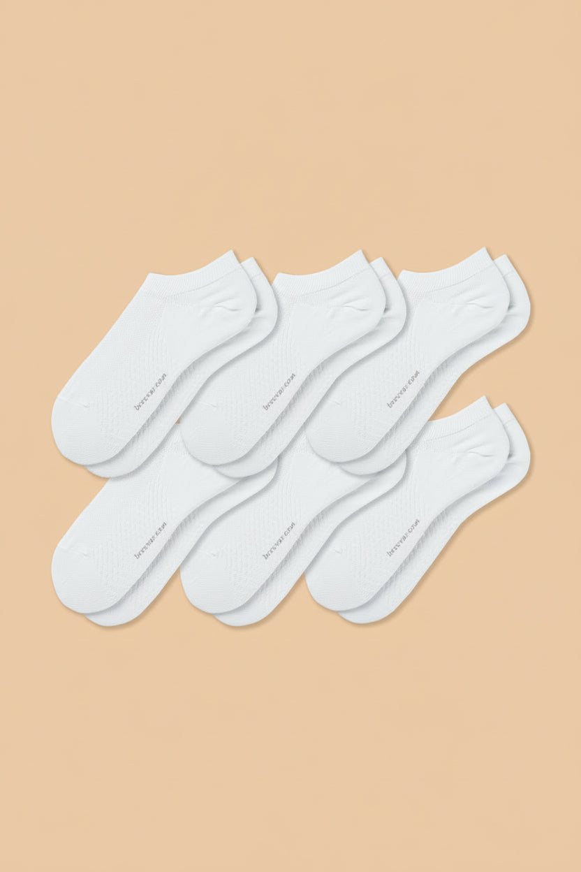 6-Pack Men's Antibacterial Massage Ankle Socks