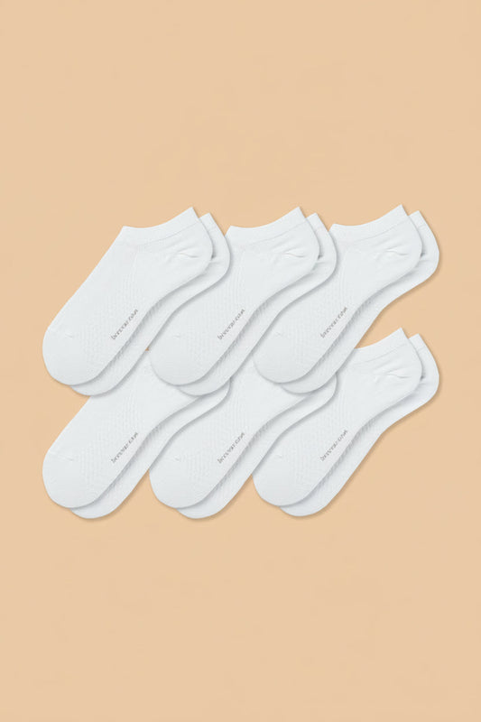 6-Pack Men's Antibacterial Massage Ankle Socks