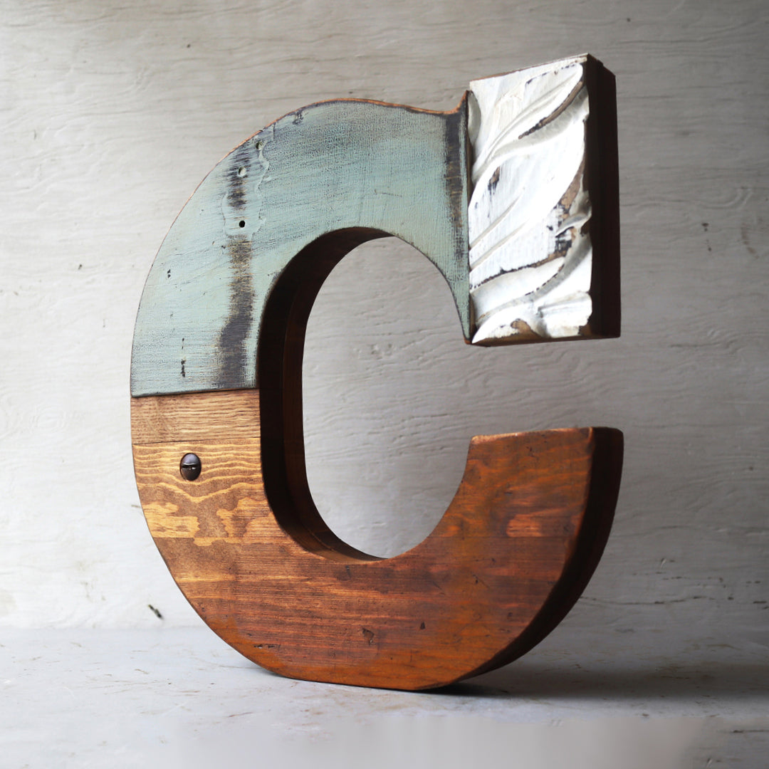 Reclaimed Wooden Letters