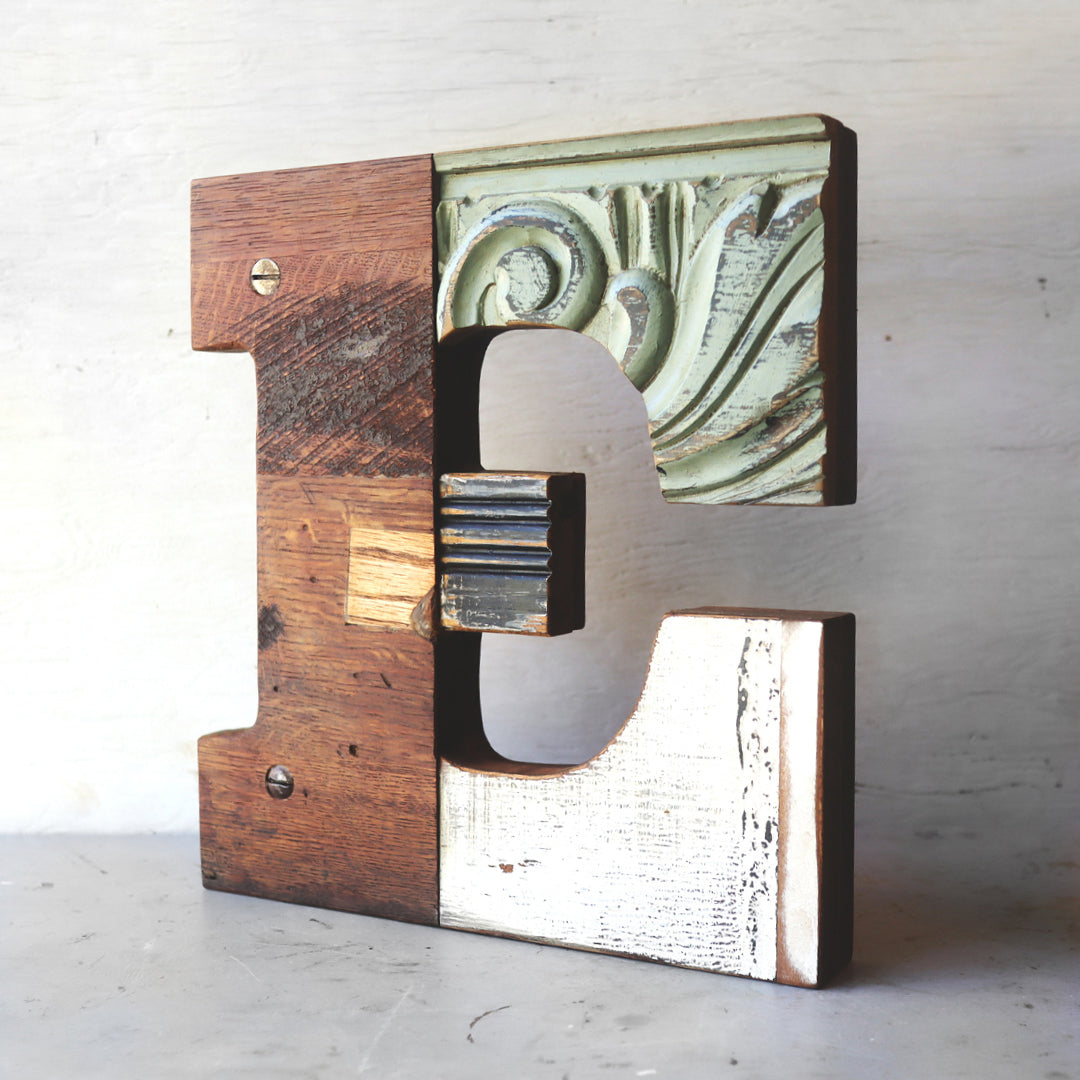 Reclaimed Wooden Letters