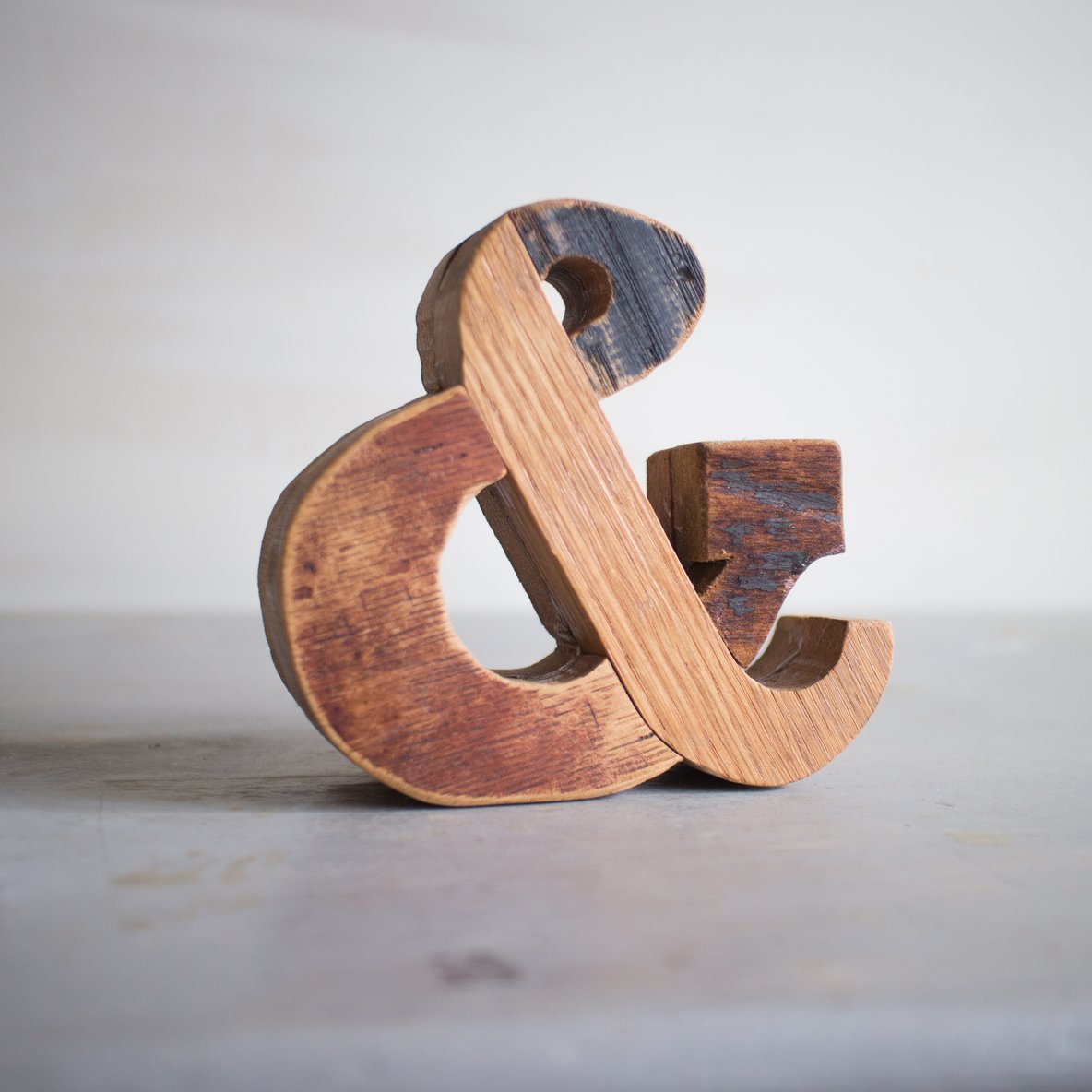 Reclaimed Wooden Letters