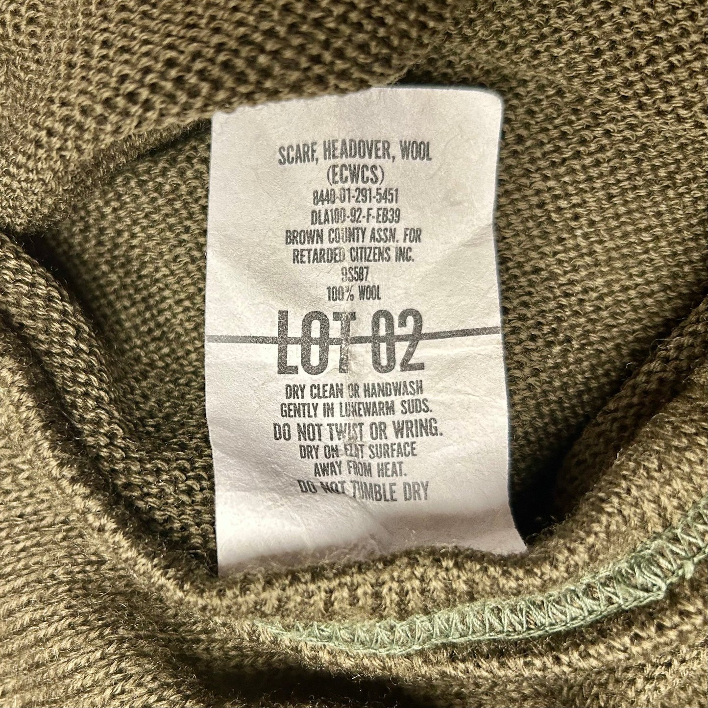 US GI 100% Wool Tube Scarf - New - Concordia Style Boutique