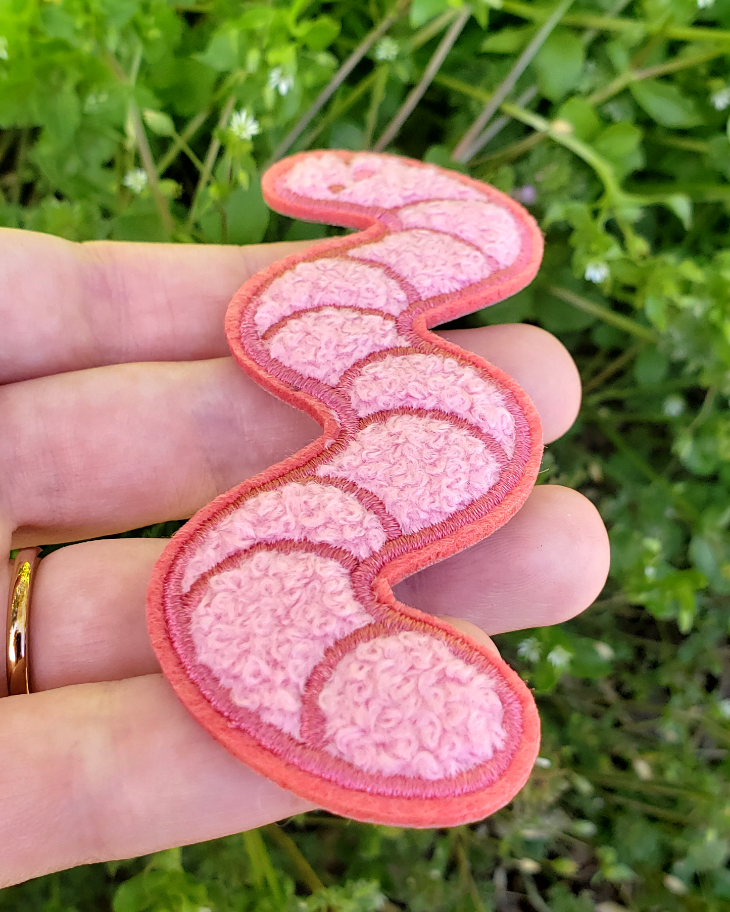 Worm Friend - Chenille Iron on Patch - Concordia Style Boutique