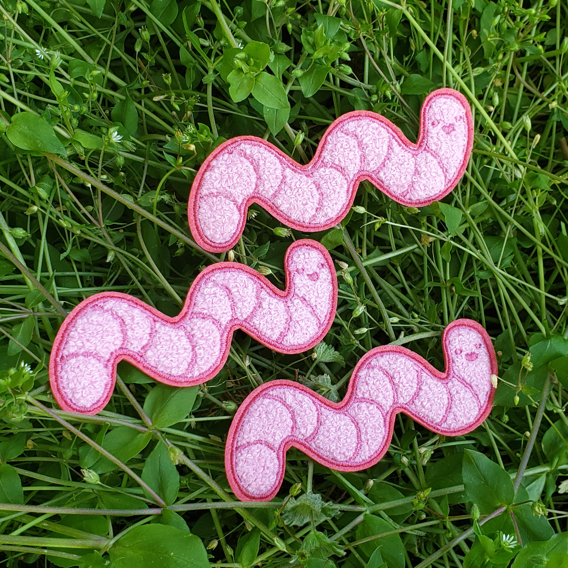 Worm Friend - Chenille Iron on Patch - Concordia Style Boutique