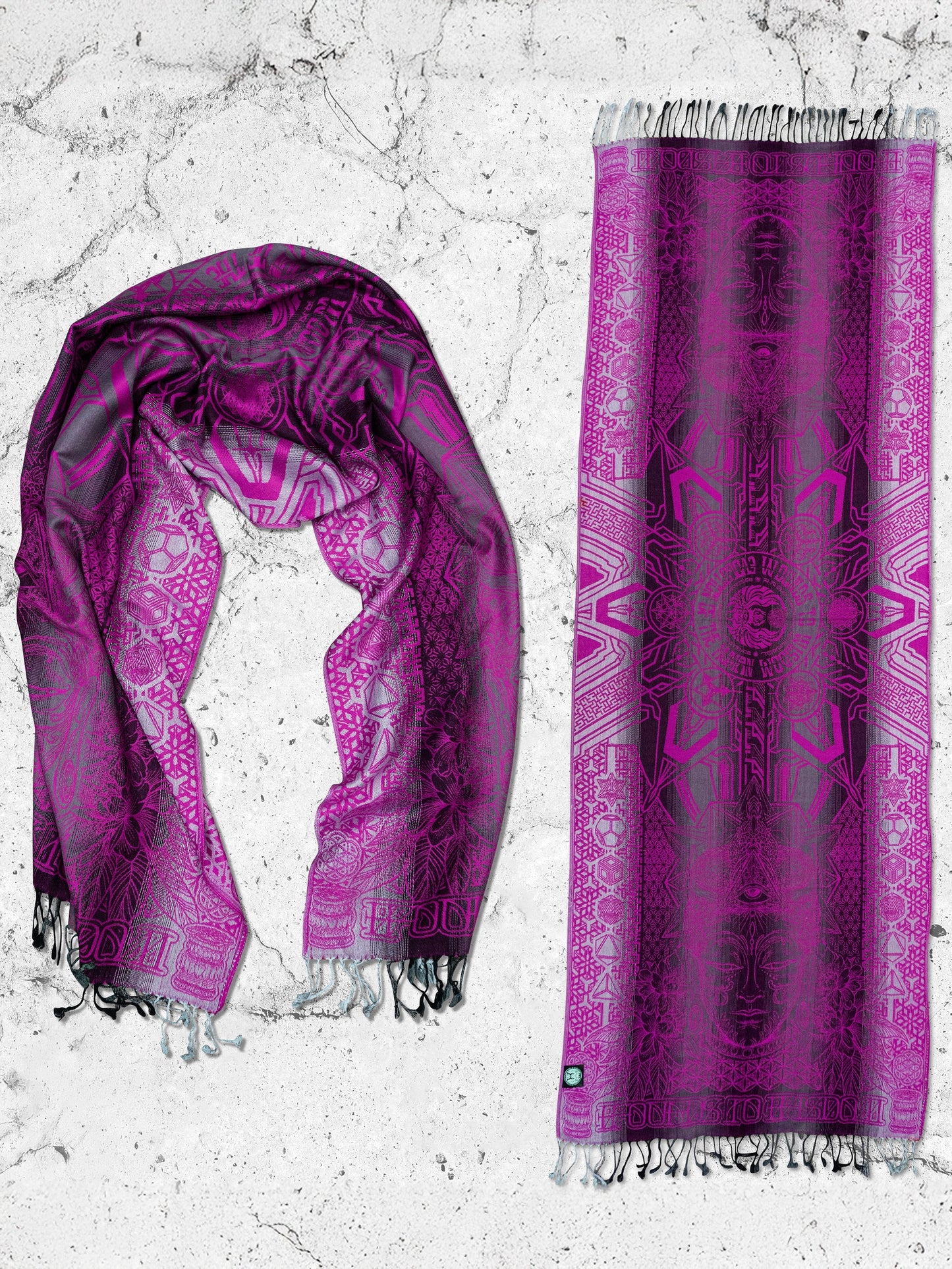 WOUNDS TO WISDOM • Yantrart x Rage Nation • Pink Gradient Shawl - Concordia Style Boutique