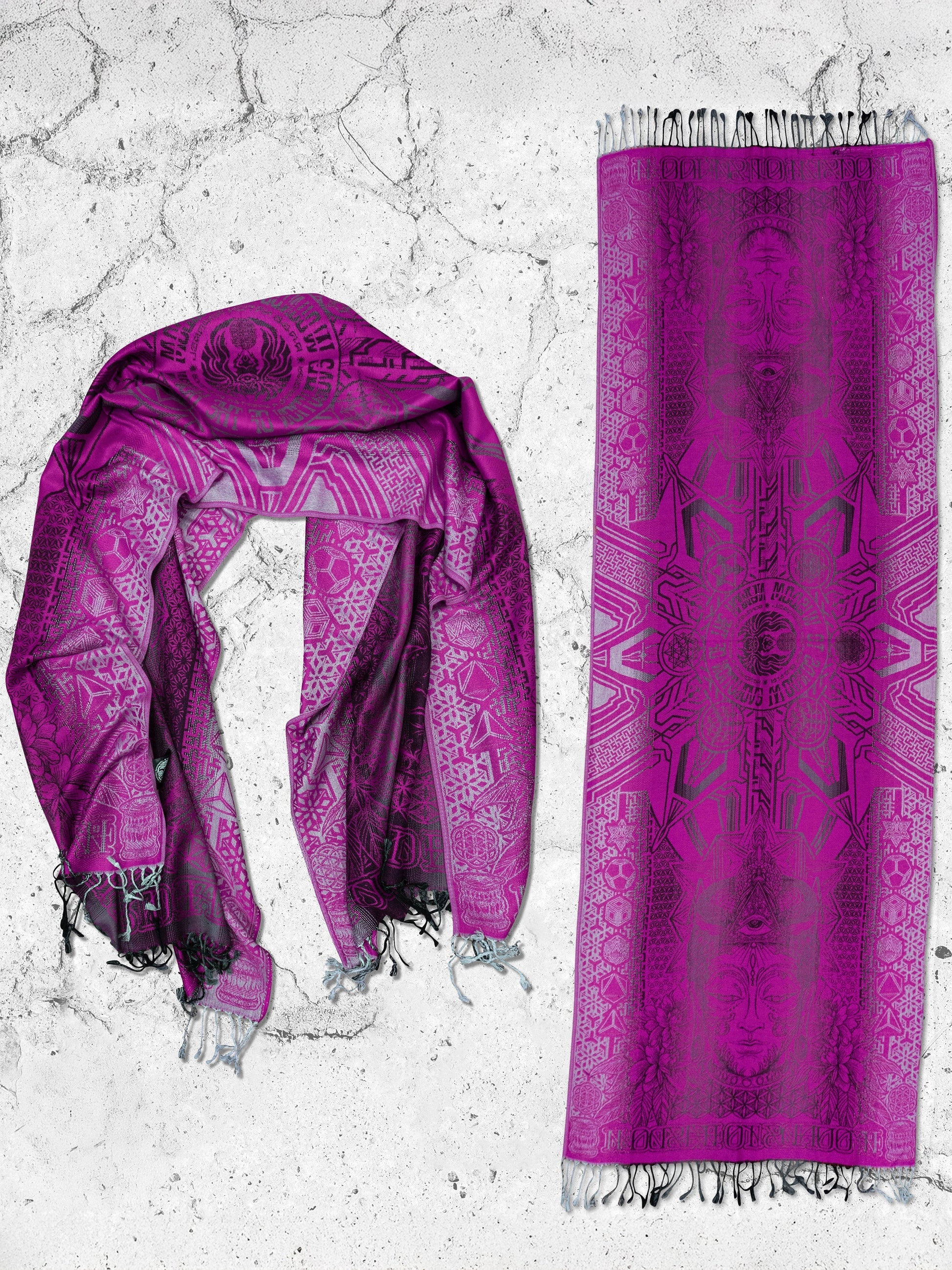 WOUNDS TO WISDOM • Yantrart x Rage Nation • Pink Gradient Shawl - Concordia Style Boutique