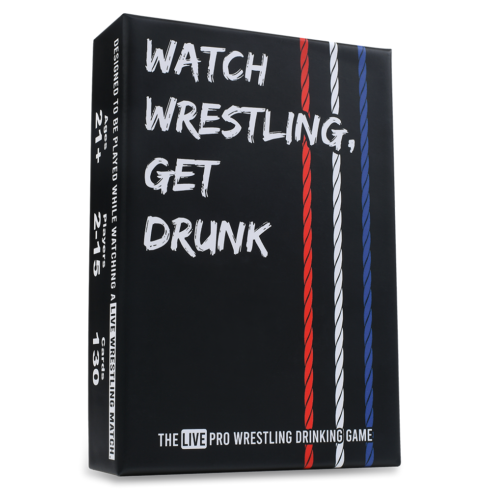 WATCH WRESTLING, GET DRUNK - The Live Pro Wrestling Drinking Game - Concordia Style Boutique