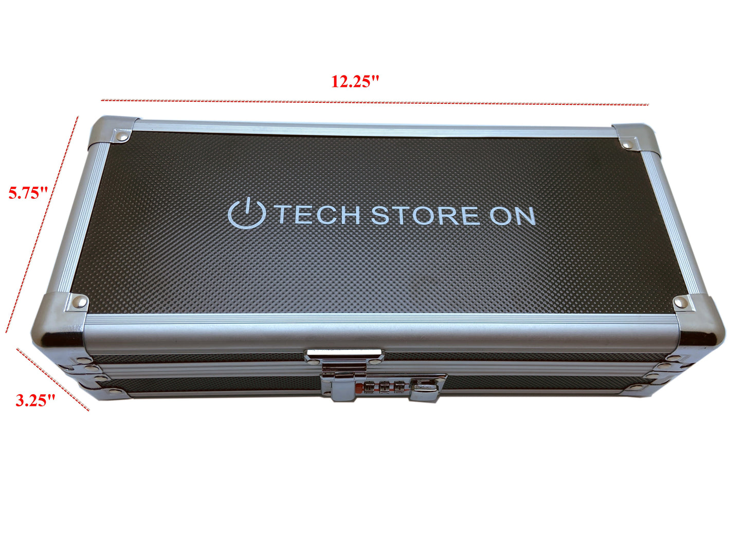 Aluminum USB Drive Organizer Case (24 + 2 Slots) – Shockproof Antistatic Storage Box with Lock