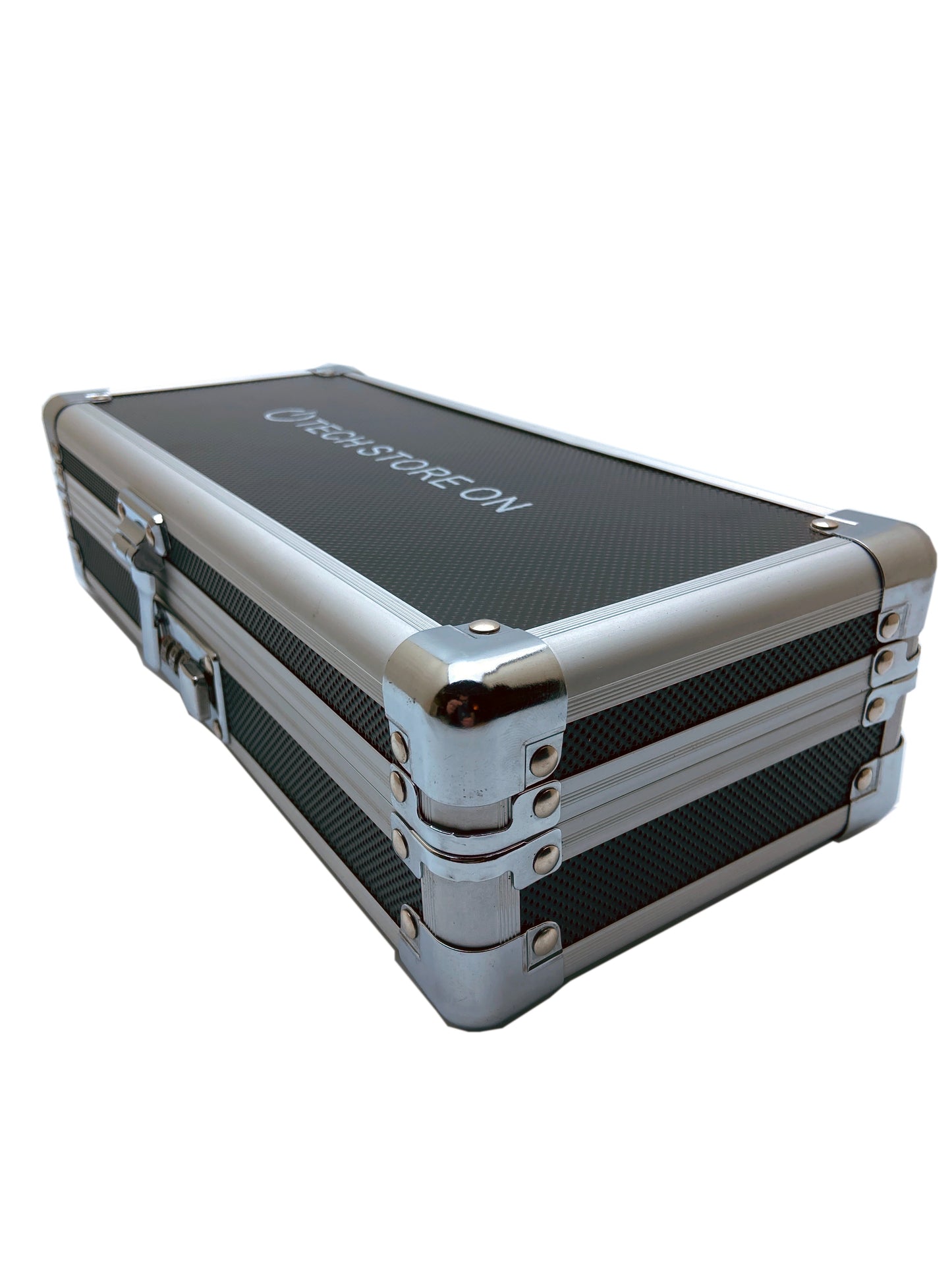Aluminum USB Drive Organizer Case (24 + 2 Slots) – Shockproof Antistatic Storage Box with Lock