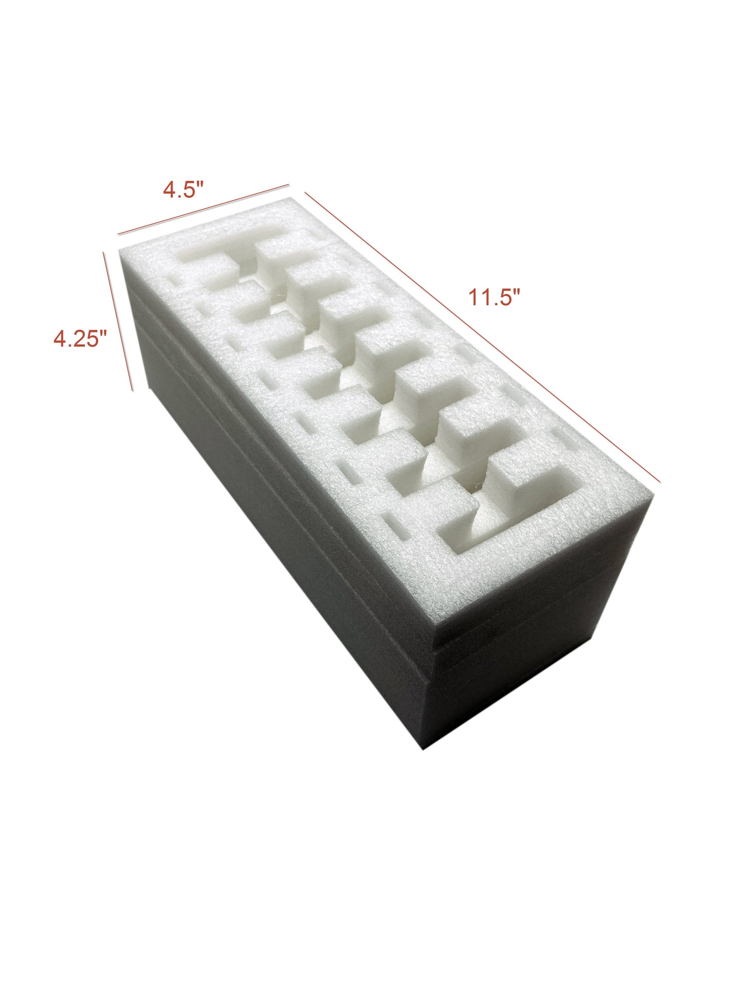 Foam Organizer Brick for USB, SSD & microSSD – Antistatic Shockproof Storage Insert