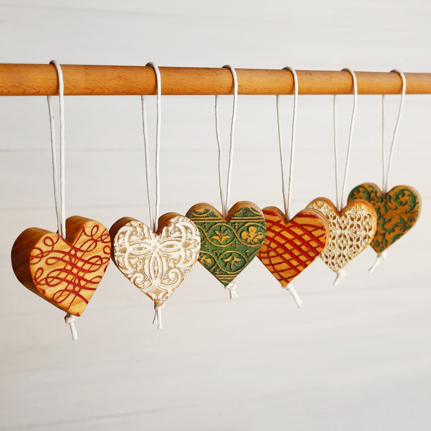 Engraved Heart Ornaments