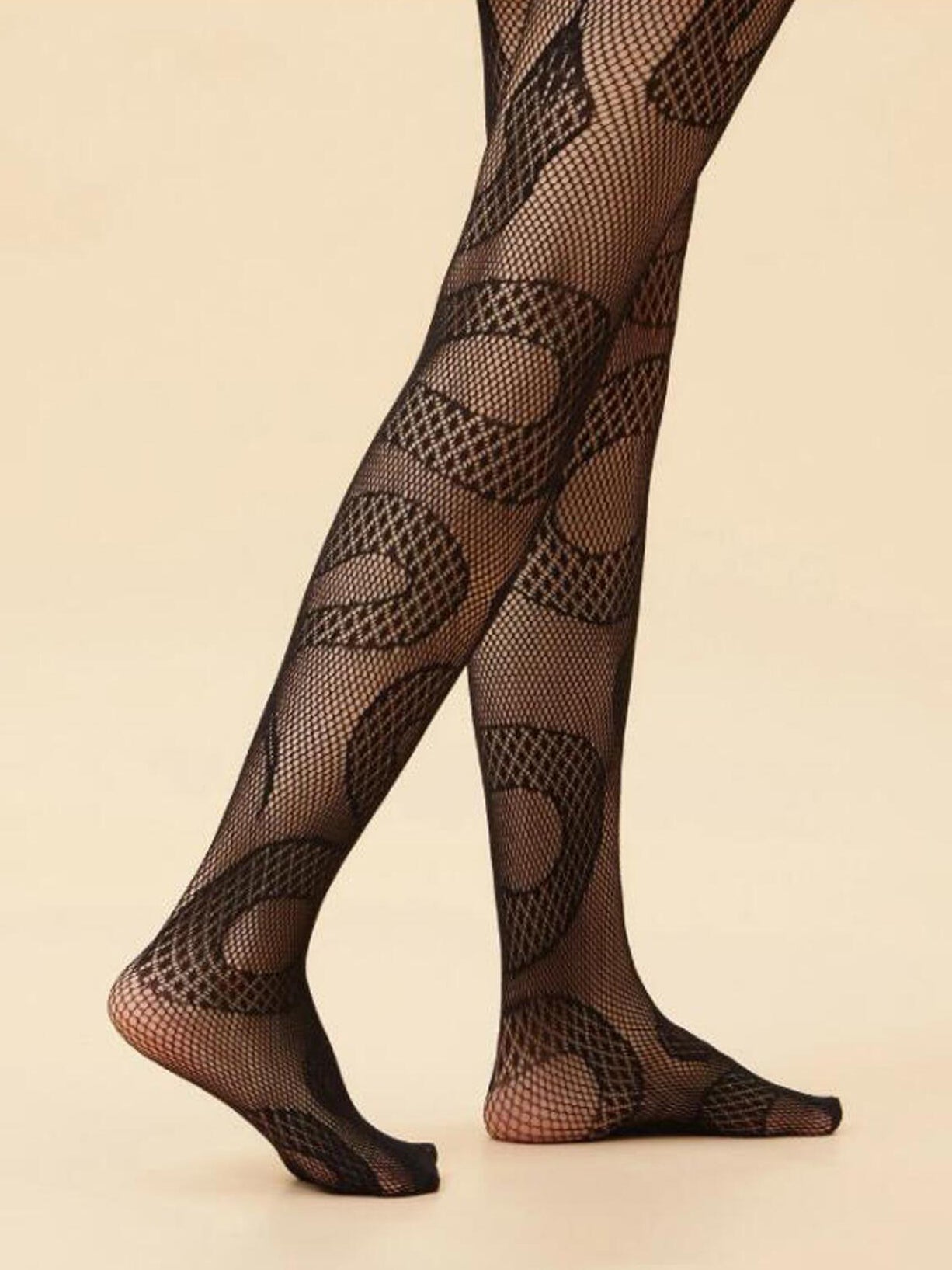Snake Pattern Fishnet Tights - Concordia Style Boutique
