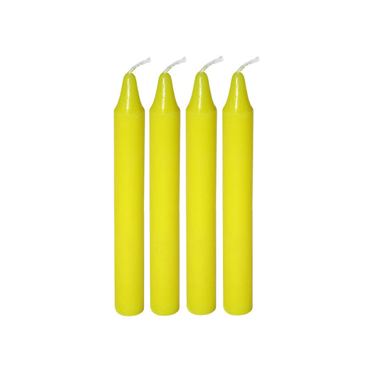 Mini Ritual Candle - Yellow (Set of 4) - Concordia Style Boutique