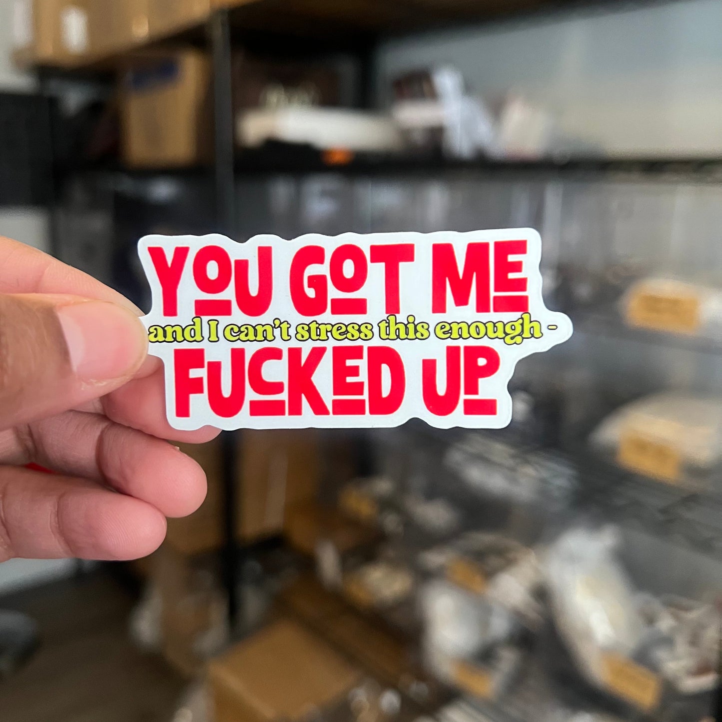 Sticker | You Got Me F'ed Up