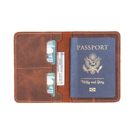 Yuma Genuine Leather Passport Wallet - Handmade Travel Document Holder - Concordia Style Boutique
