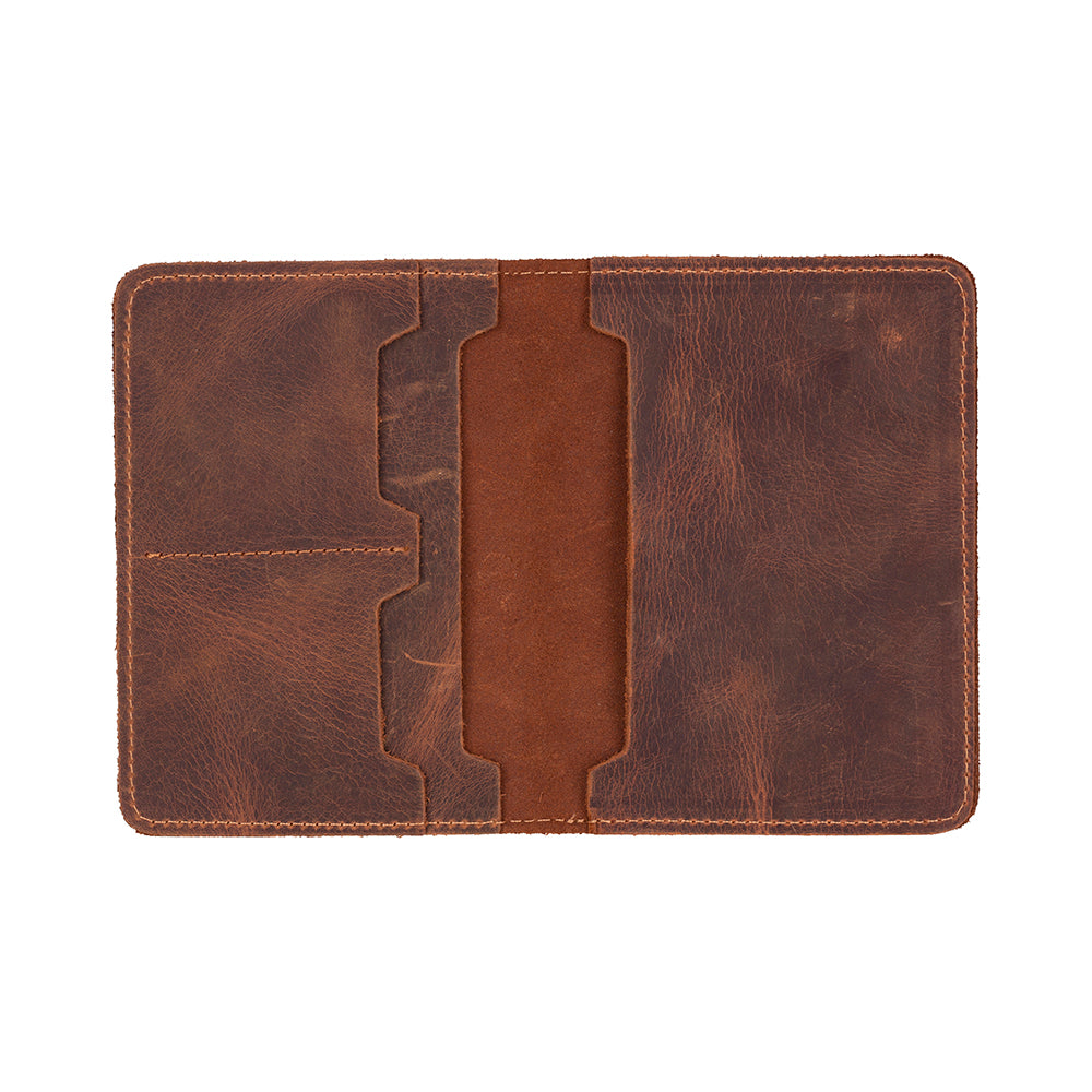 Yuma Genuine Leather Passport Wallet - Handmade Travel Document Holder - Concordia Style Boutique