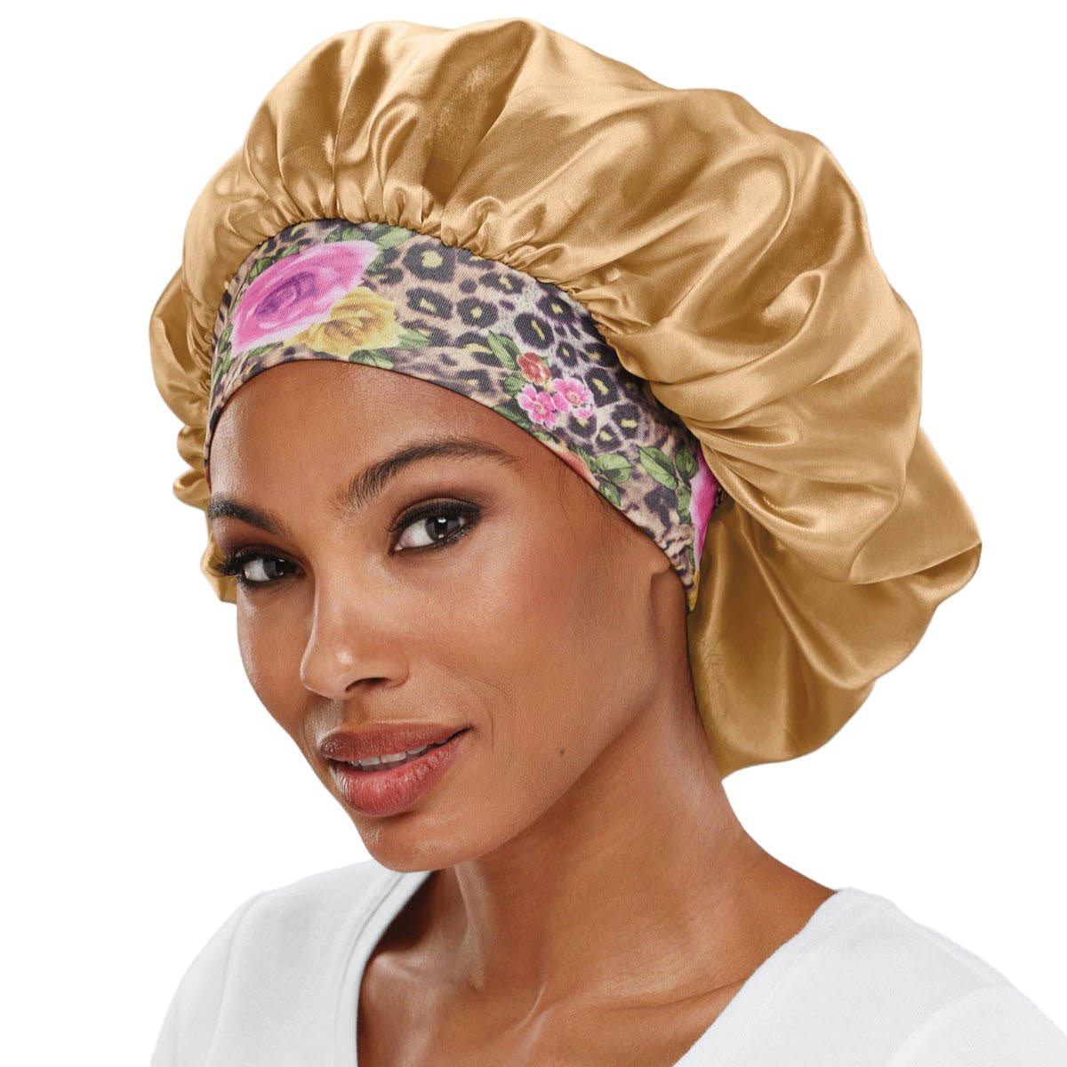 Printed Satin Sleep Bonnet