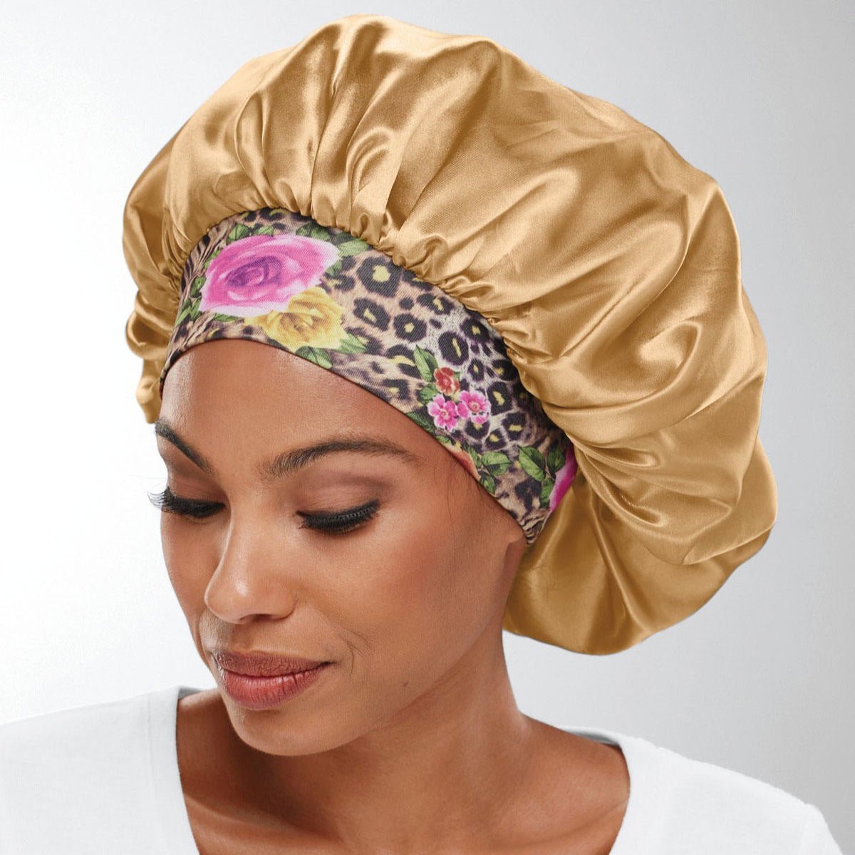 Printed Satin Sleep Bonnet