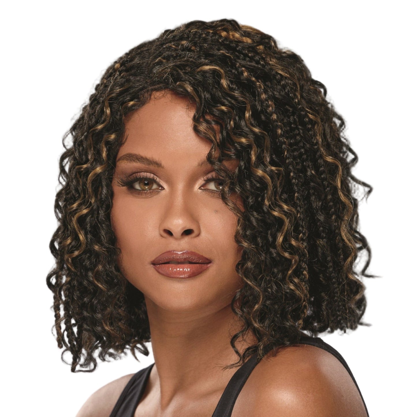 Ebonee Hand-tied monofilament lace part Hand-braided Extended neck wig by Especially Yours®