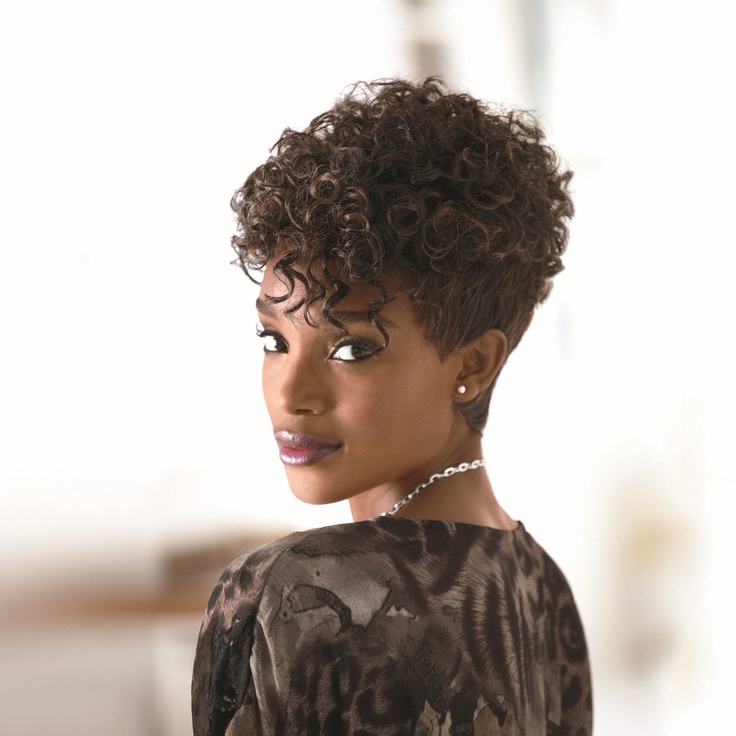 Nori Wig Hand-tied lace part top twists into curls Especially Yours®