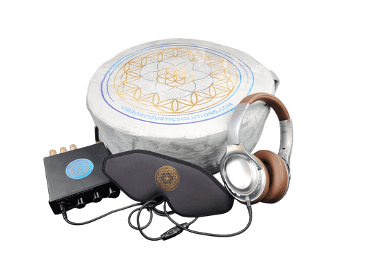 Vibroacoustic Therapy Zafu Meditation Cushion bundle with custom amplifier - Concordia Style Boutique