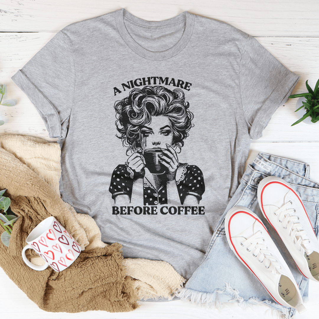 A Nightmare Before Coffee Tee - Concordia Style Boutique