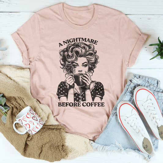 A Nightmare Before Coffee Tee - Concordia Style Boutique