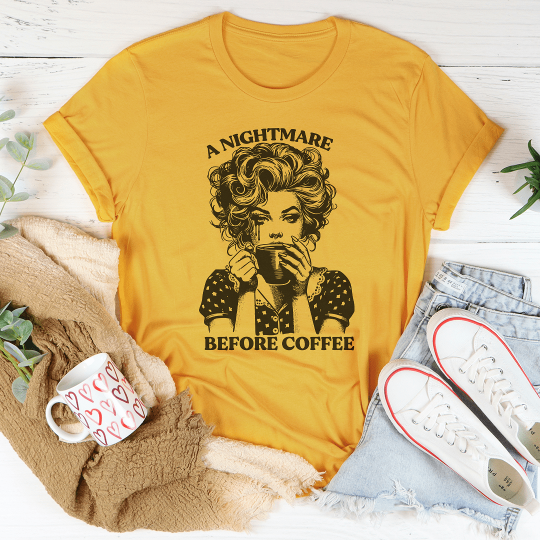 A Nightmare Before Coffee Tee - Concordia Style Boutique