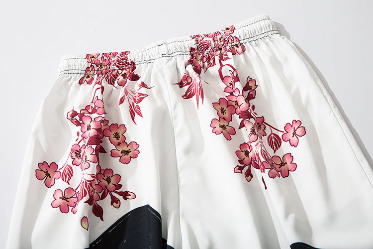 YC135 Pink Flowers Lightweight Pants - Concordia Style Boutique