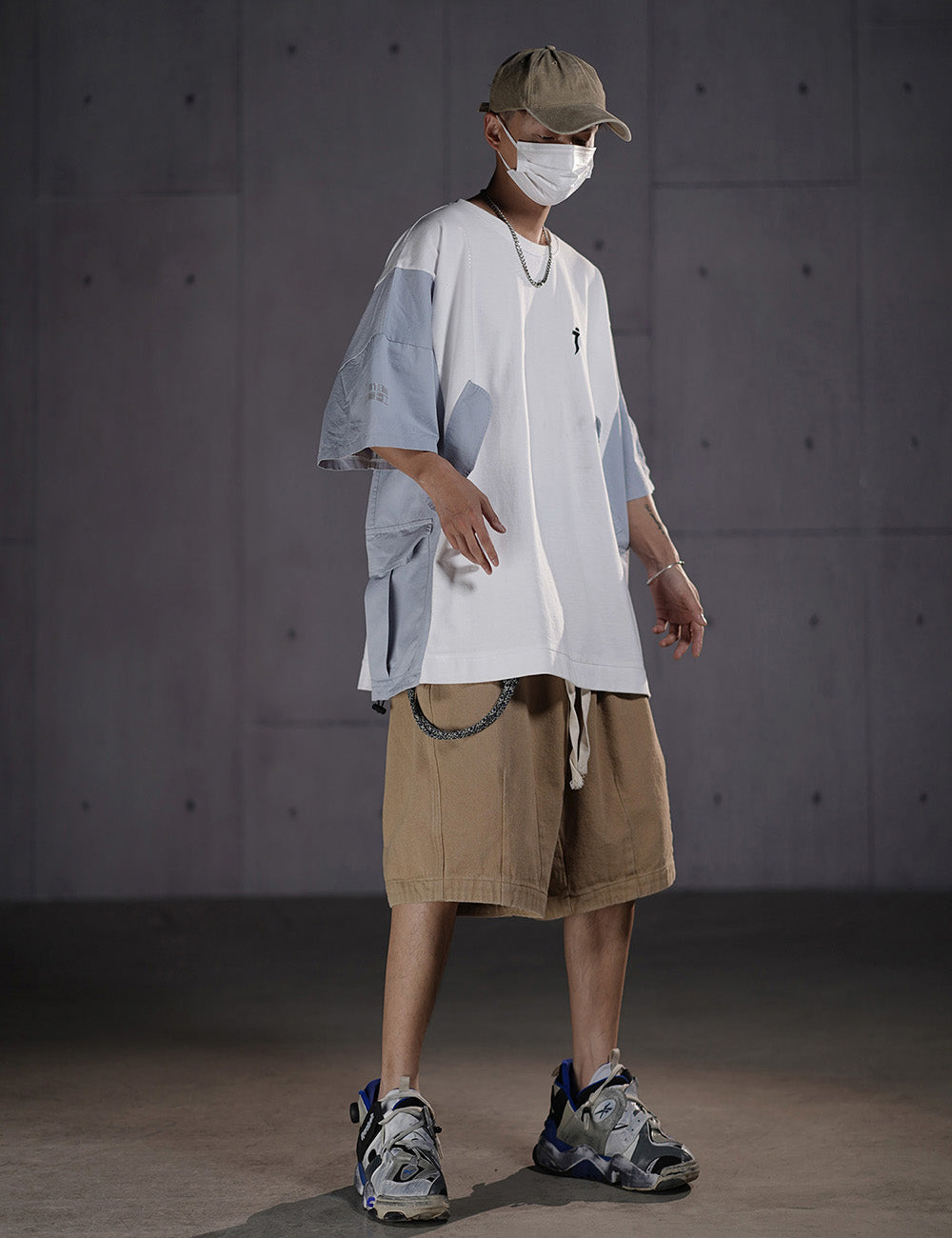 HiT38 Double Patchwork I-Tech Tee - Concordia Style Boutique