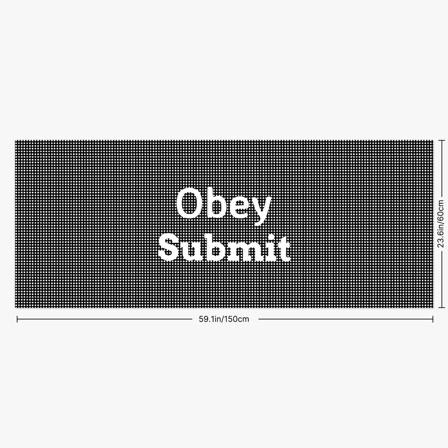 Obey and Submit - Rear Window Decal - Premium car decal from Concordia Style Boutique - Just $20.75! Shop now at Concordia Style Boutique