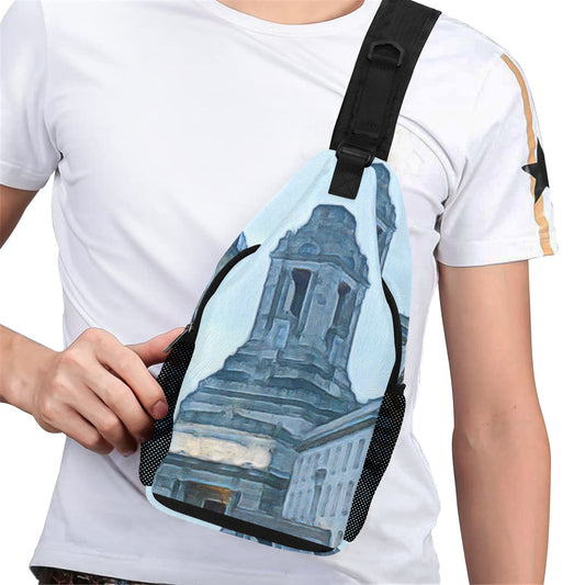 Men's Casual Chest Bag - "A Grand Place" - Premium Shoulder Bag from Concordia Style Boutique - Just $34.56! Shop now at Concordia Style Boutique
