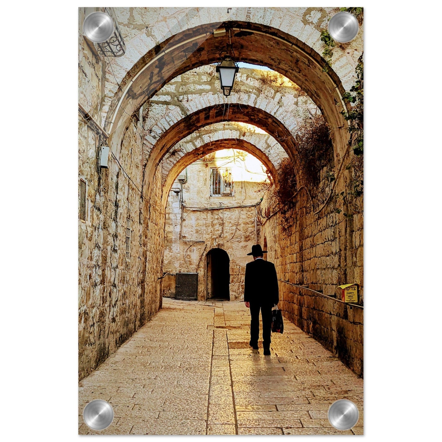 "Walk Through the Ancient Pathways of Jerusalem" Acrylic Print