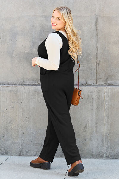 Double Take Full Size Sleeveless Straight Jumpsuit - Concordia Style Boutique