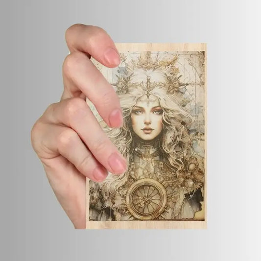 White Witches - Set of 10 4" x 6" Decoupage Wood Wall Panels