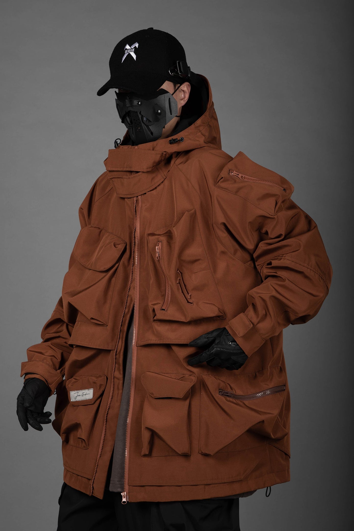 HiJ25 Brown Storage X Tech Jacket - Concordia Style Boutique