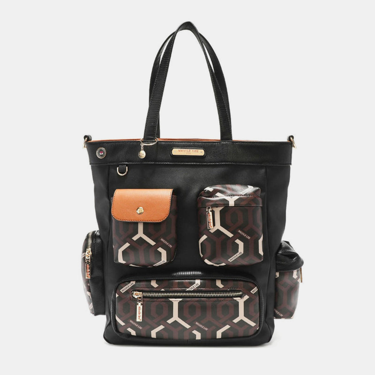 Nicole Lee USA Geometric Pattern Tote Bag - Premium Tote bag from Concordia Style Boutique - Just $70.92! Shop now at Concordia Style Boutique