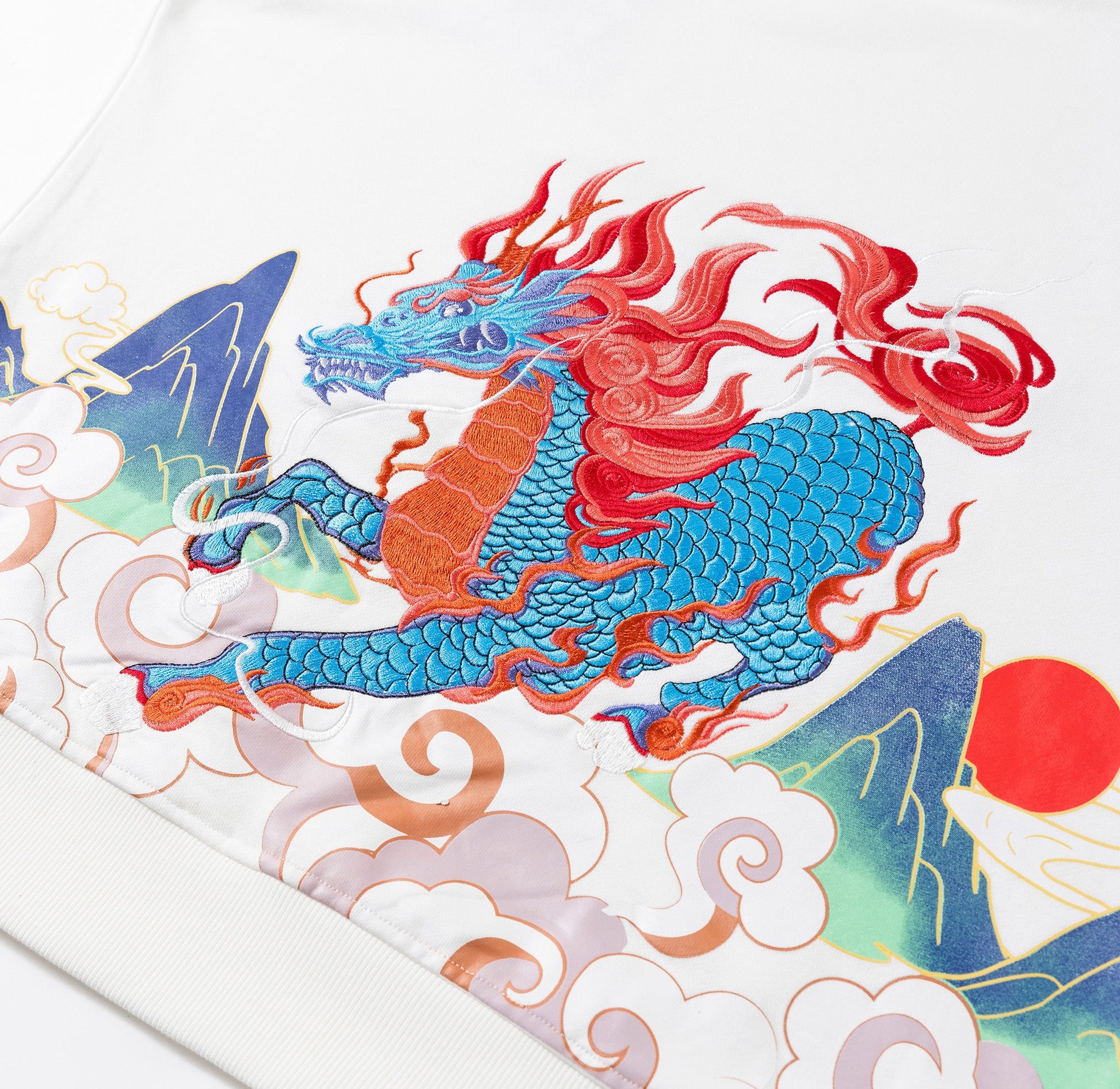 KH9240 Demon Horse Embroidery Hoodie - Concordia Style Boutique