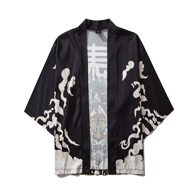 YC6038 Furious Tiger Kimono - Concordia Style Boutique