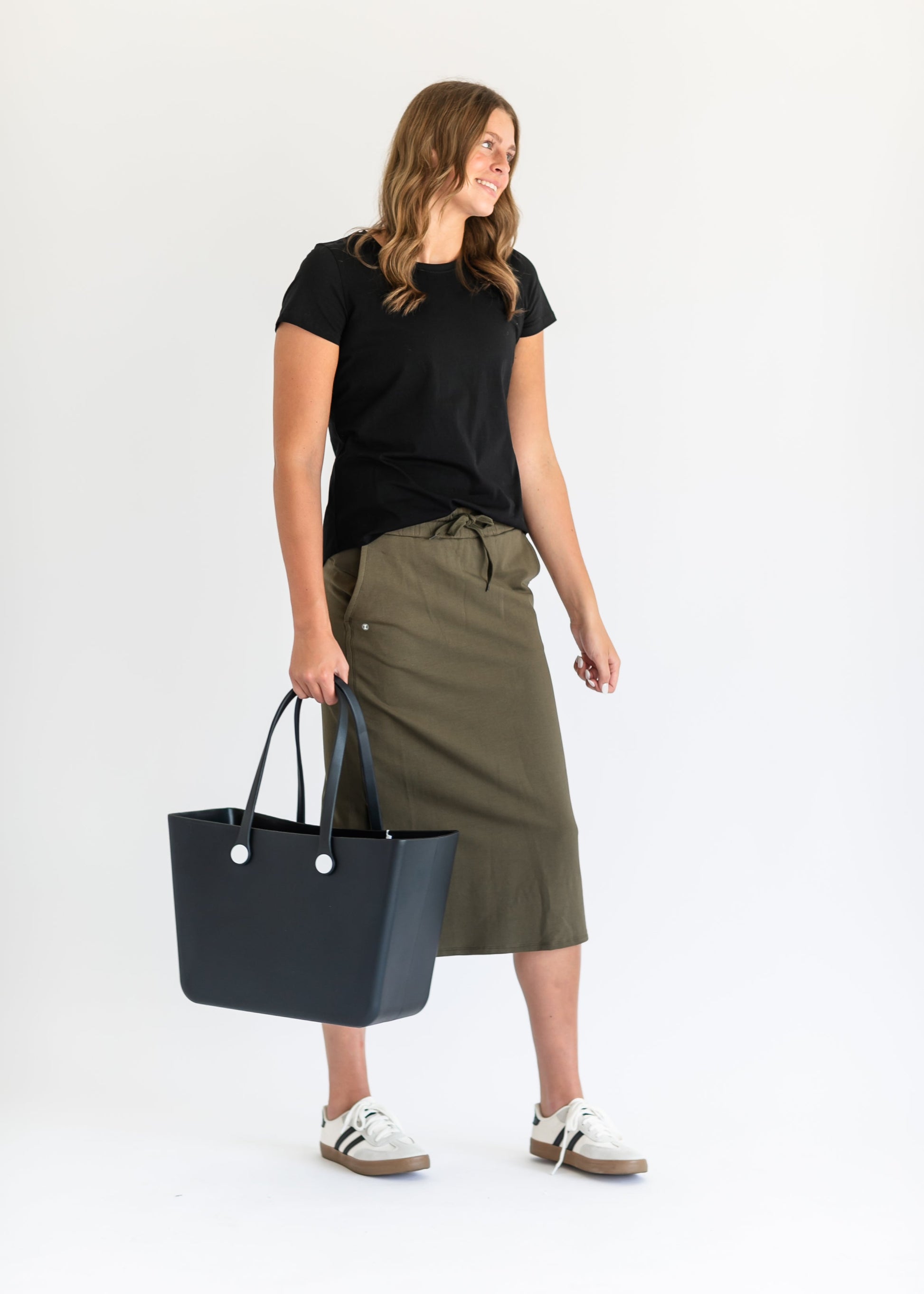 Abbie Mesh Detail Knit Midi Skirt - Concordia Style Boutique