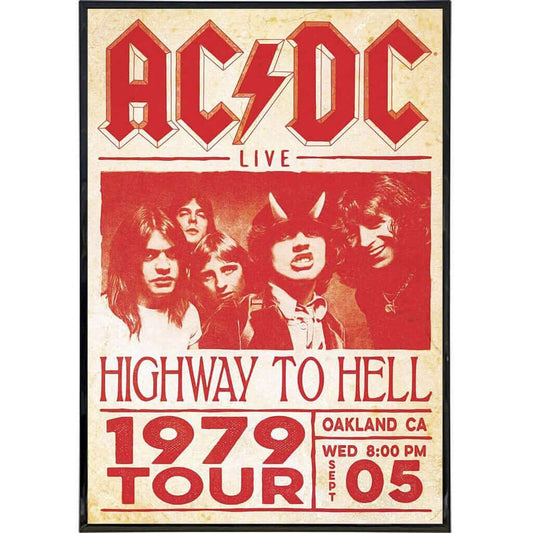 AC/DC 1979 Tour Poster Print - Concordia Style Boutique