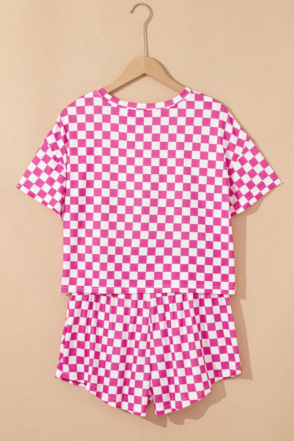 Luxury Checkerboard T Shirt and High Waist Skorts Set - Concordia Style Boutique