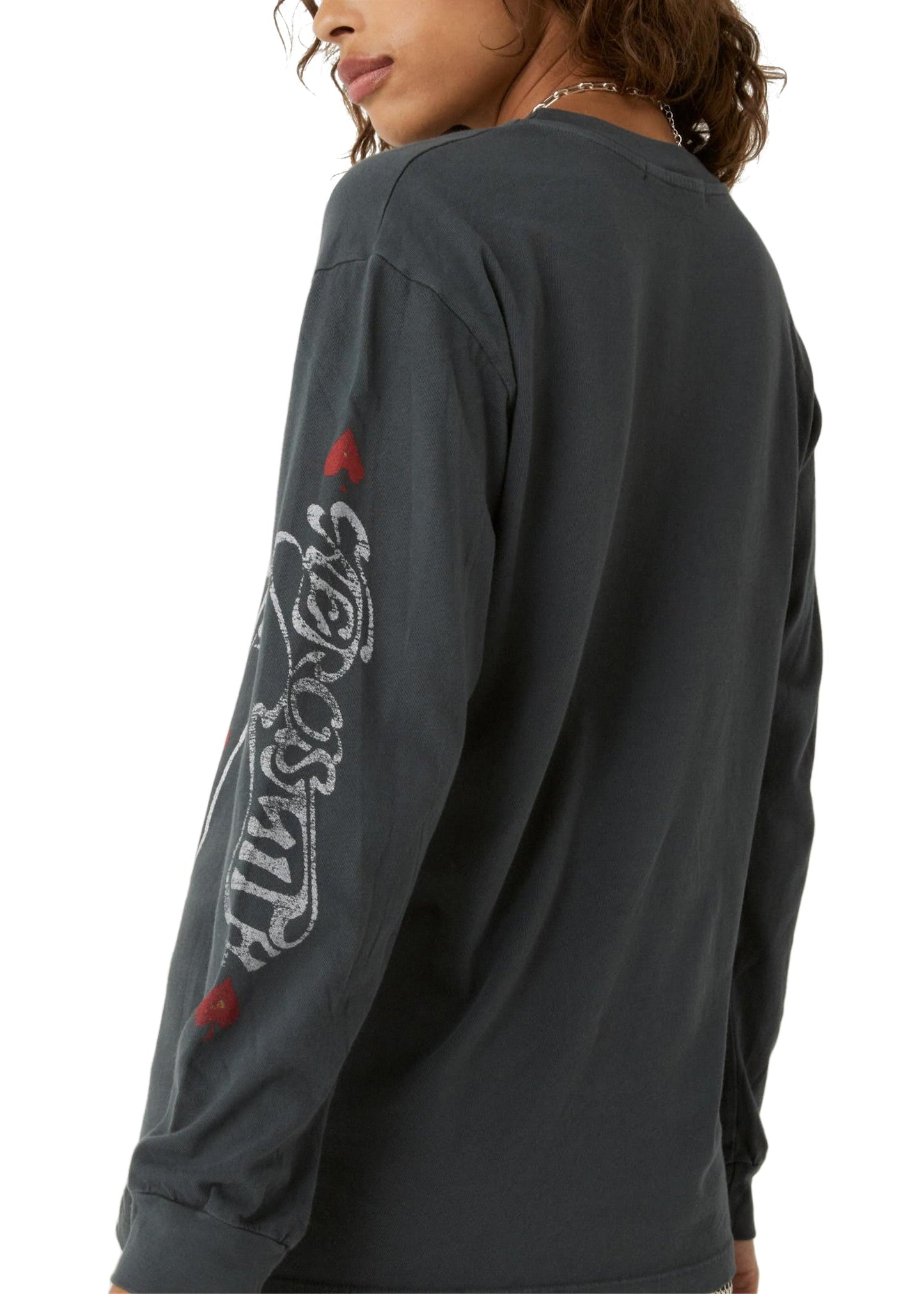 Aerosmith Ace Of Spades Oversized Long Sleeve Band Shirt by Daydreamer LA - Concordia Style Boutique