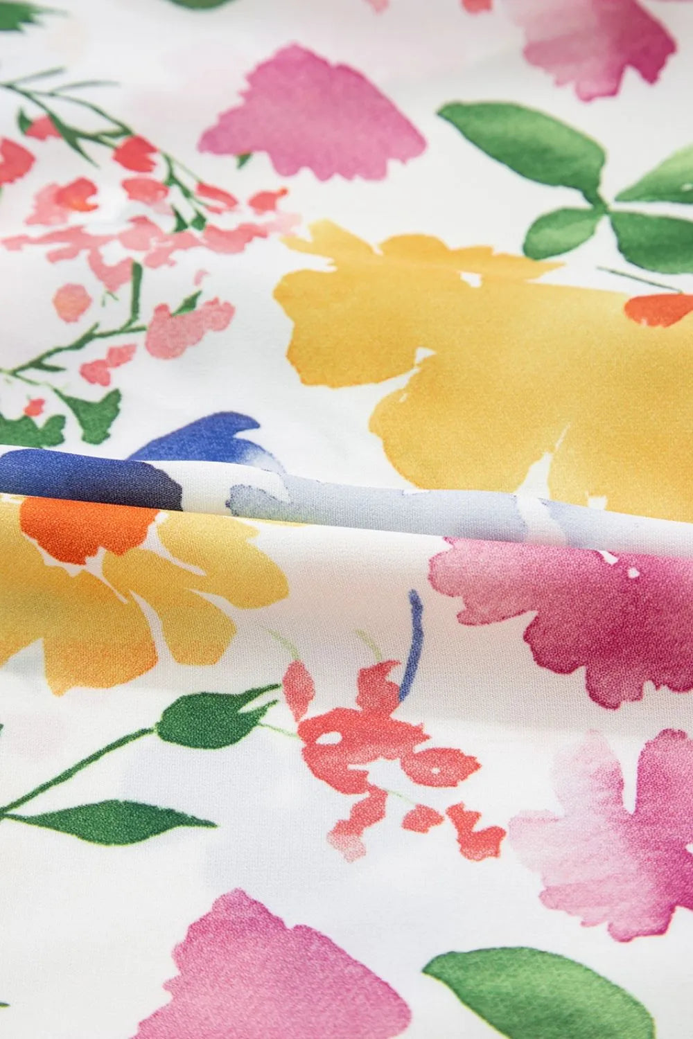 Floral Boxy Fit Ruffled Short Sleeve Blouse - Concordia Style Boutique